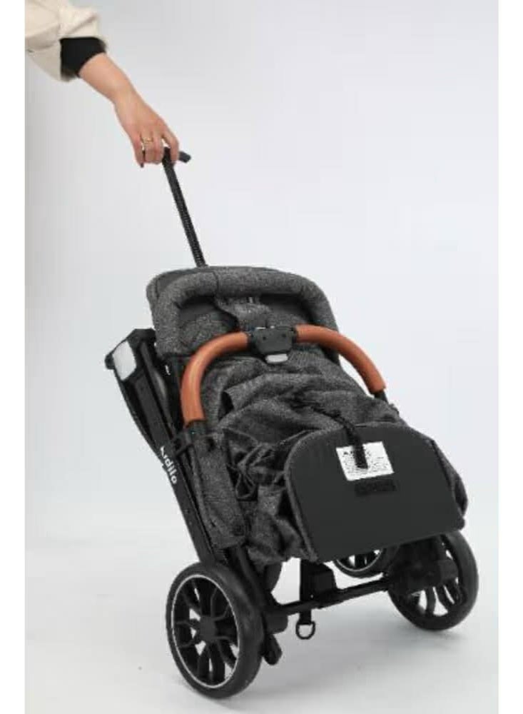 كيديليو أطفال كيديلو K9 - عربة أطفال قابلة للتحويل - قابلة للطي بسهولة بيد واحدة، مزودة بأحزمة أمان خماسية النقاط - Image 2